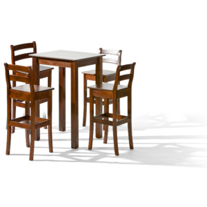 MEBLOMAL Stůl BELG 1 + židle H-8 (4ks.) - sestava MM7 Barvení dřeva MM: Olše
