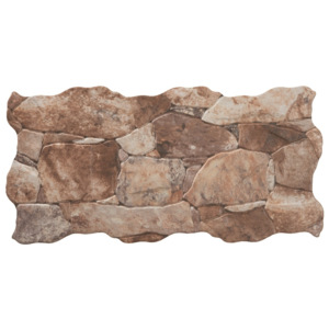 Ecoceramic Miranda mix, obklad, imitace kamene, mrazuvzdorný, hnědá, 24 x 48 cm