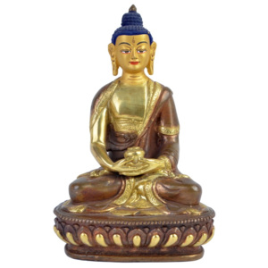 Soška, Buddha Amithaba, zlaceno, 15 cm