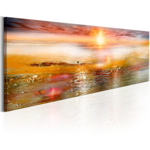 Obraz - Orange Sea 150x50