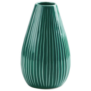 RIFFLE Váza 15,5 cm - tm. zelená