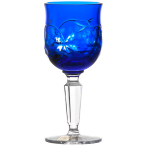 Sklenice na víno Grapes, barva modrá, objem 140 ml