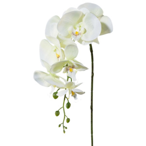 Umělá Orchidej bílá, 86 cm 305303-50
