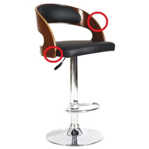 Výprodej Barová židle KROKUS C-091 ořech II. jakost
