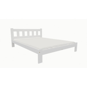 Dřevěná postel KV003 80x200 borovice masiv bílá