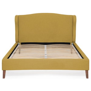 Kukuřičně žlutá postel Vivonita Windsor Linen, 200 x 140 cm
