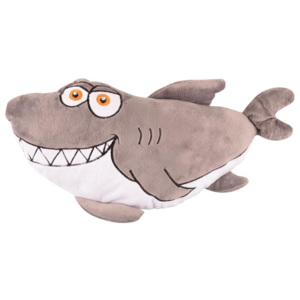 Vesna | Dekorativní polštářek 3D Žralok šedý 30 cm