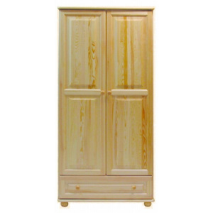 2-dveřová šatní skříň se zásuvkou model Silno 03 - dub