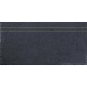 Rako Clay DCPSE643 schodovka, černá, kalibrovaná, 30 x 60 x 1 cm