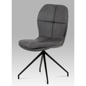 Autronic Jídelní židle, šedá látka "COWBOY", kov černá HC-710 GREY3