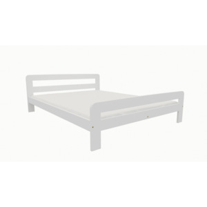 Dřevěná postel KV009 80x200 borovice masiv bílá