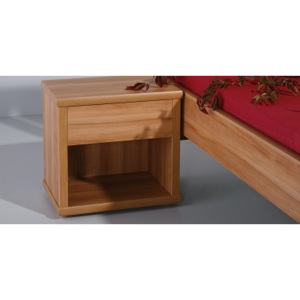 BMB noční stolek úzký GKB201, Masivní dřevo, Káva