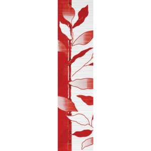 KAI group Viva red listela, bíločervená, 8 x 33 cm