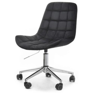 Kancelářská židle EROL černý samet - chrom