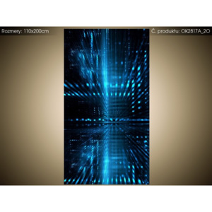 Samolepící fólie Modrý kyberprostor 3D 110x200cm OK2817A_2O