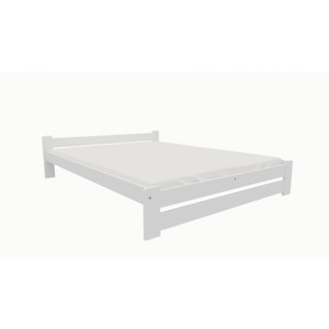 Dřevěná postel KV012 90x200 borovice masiv bílá