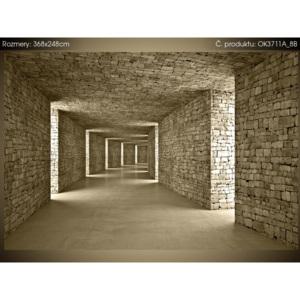 Samolepící fólie Kamenný tunel 368x248cm OK3711A_8B