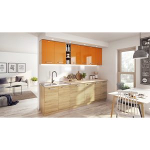 Kuchyň Holly 260 cm (oranžová)