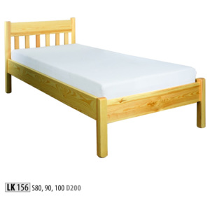 Drewmax Dřevěná postel 100x200 LK156 dub