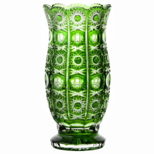 Váza Petra, barva zelená, výška 310 mm