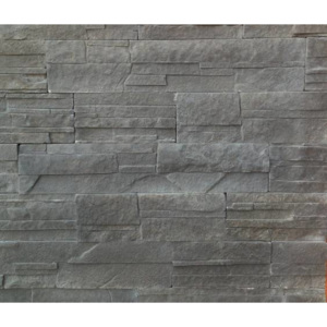 Wild Stone Merock 086 taranto, fasádní obklad, tmavě šedá, 50 x 10 cm + 30 x 10 cm + 20 x 10 cm