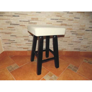 Dřevěná stolička čalouněná vysoká 48 cm Buk