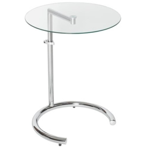 Výprodej Odkládací stolek Cetel 50-70cm stříbrný
