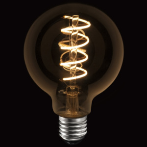 LED žárovka Spirála baňka 6W 95mm - svítí jako 53W klasická žárovka