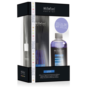 Millefiori Milano – Natural sada aroma difuzéru a náplně Studená voda, 100 ml + 250 ml