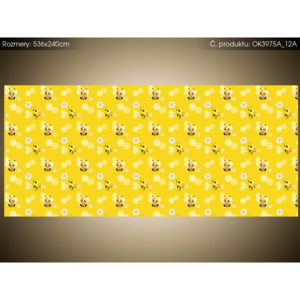 Samolepící fólie Malé žluté včelky 536x240cm OK3975A_12A