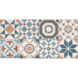 Kanjiža Maiolica patchwork, inzerto, vícebarevná, 25 x 50 cm