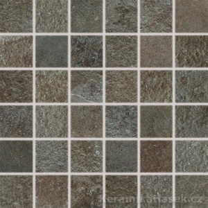 Rako Como DDM05694 mozaika, hnědočerná, 30 x 30 x 0,8 cm