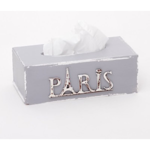 Krabička na kapesníky šedá - Paris 953