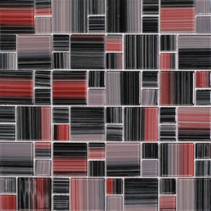 KS NO-66 mix KS.79023 mozaika, červená, 30 x 30 cm