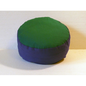 S radostí - vlastní výroba Stylový pohankový sedák zeleno-modrý Velikost: ∅30 x v25 cm