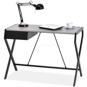 Designový psací stůl OBLIKO beton-černá