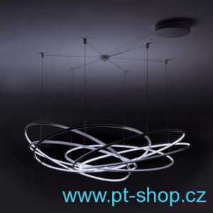(1267) SPIRY LED - Futuristické závěsné svítidlo bílé