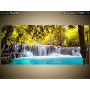Fototapeta Krásný vodopád v džungli 536x240cm FT2550A_12A