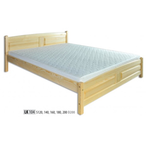 Drewmax Dřevěná postel 140x200 LK104 dub