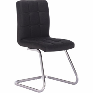 Tempo Kondela Designová stolička, černá látka, LAVINIA
