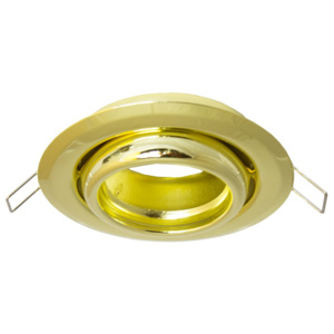 LUMIXLED Podhledové bodové svítidlo výklopné - kruh rybí oko - bez patice - zlatá