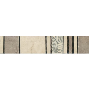 Listela Ege Alviano bianco 5x25 cm, mat ALV01DAN5