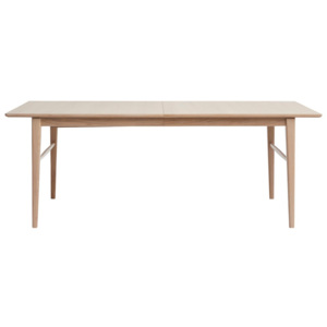 Rozkládací jídelní stůl ze dřeva bílého dubu Unique Furniture Rocca, 90 x 170/260 cm