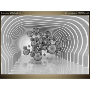 Fototapeta Futuristické bubliny 3D 400x268cm FT2813A_8A (Extra gramáž a tloušťka (180-212g/m2 a 100um))