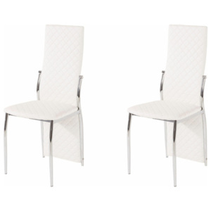Sada 2 bílých jídelních židlí Støraa Wilson