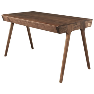 Pracovní stůl z ořechového dřeva s úložným prostorem Wewood - Portuguese Joinery Metis