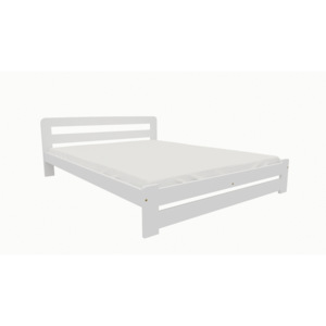 Dřevěná postel KV010 90x200 borovice masiv bílá