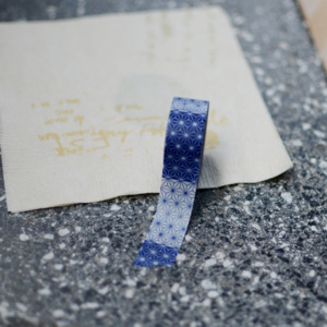 Washi páska "blue asanoha" 15 mm x 7 m