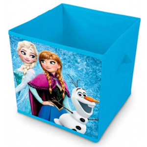 Úložný box na hračky / koš na hračky - Ledové království - Frozen - s princeznami Annou a Elsou