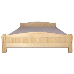 Drewmax Dřevěná postel 140x200 LK102 olše